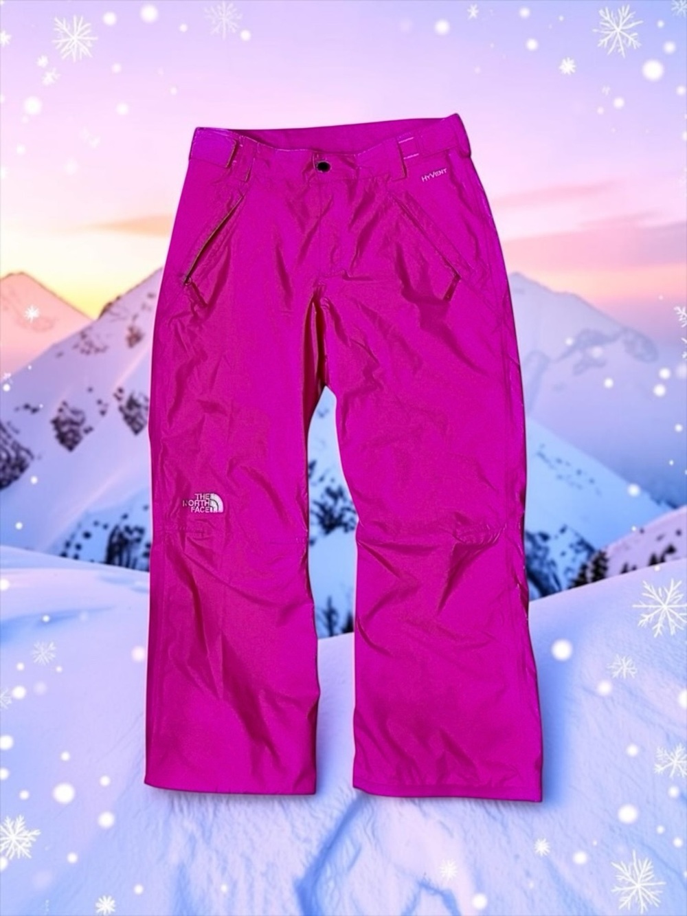 The North Face Girls HyVent Snow Pants ❄️ Bright Magenta Size L (14/16)